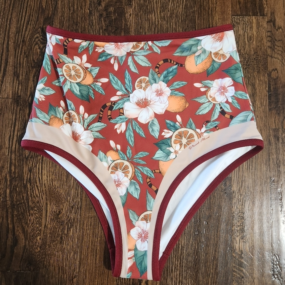 Visual Mood Nwt Women’s Leda High-Waist Bikini Bottoms Only Size Medium — image 3 of 7